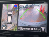 車を真上から見ているように、周囲の状況を把握しながら安心して駐車が行えるアラウンドビューモニター!
