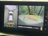 【パノラミックビューモニター】専用のカメラにより、上から見下ろしたような視点で360度クルマの周囲を確認することができます☆死角部分も確認しやすく、狭い場所での切り返しや駐車もスムーズに行えます。
