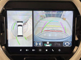 パノラミックビューモニター付きです。車両を上から見たような映像をディスプレイオーディオ画面に表示。運転席からの目視だけでは見にくい、車両周辺の状況をリアルタイムでしっかり確認できます。