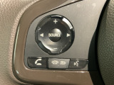 ステアリングにオーディオ操作スイッチが付いています。オーディオ画面に直接タッチしなくても操作が出来ますので、運転に集中できます。