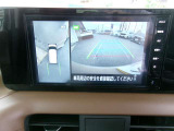 アラウンドビュ-モニタ-装備。上から見下ろしているような映像が表示されるので、車庫入れ時にも安心です!確認しずらい障害物等も視認しやすいですね^^