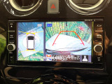 【アラウンドビューモニター】専用のカメラにより、上から見下ろしたような視点で360度クルマの周囲を確認することができます☆死角部分も確認しやすく、狭い場所での切り返しや駐車もスムーズに行えます。