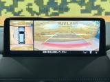 【360&deg;ビューモニター】専用のカメラにより、上から見下ろしたような視点で360度クルマの周囲を確認することができます☆死角部分も確認しやすく、狭い場所での切り返しや駐車もスムーズに行えます。