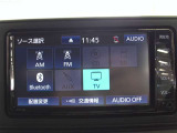 嬉しい装備です♪ワンセグTV・Bluetoothオーディオに対応しています!!