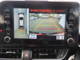 (全周囲モニター)車を上から見たような映像で死角もバッチリ確認できます。