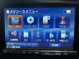 【AV機能】地デジ・DVD/CD・HDD・ラジオ・SD・USB・Bluetoothオーディオなど、多彩なメディアに対応しています。