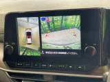 【アラウンドビューモニター】専用のカメラにより、上から見下ろしたような視点で360度クルマの周囲を確認することができます☆死角部分も確認しやすく、狭い場所での切り返しや駐車もスムーズに行えます。