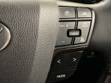 ステアリングスイッチ付き。前方から目を離すことなく操作することが可能です。