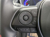 ステアリングスイッチ付き。前方から目を離すことなく操作することが可能です。