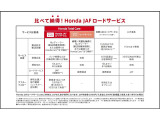 Honda Total Careに加えてHonda JAF ロードサービスはいかがでしょうか?無料作業も多く、いざという時に充実したサービスで安心をプラス!