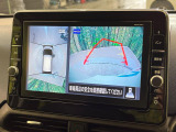 【アラウンドビューモニター】専用のカメラにより、上から見下ろしたような視点で360度クルマの周囲を確認することができます☆死角部分も確認しやすく、狭い場所での切り返しや駐車もスムーズに行えます。
