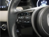 ハンドルにはオーディオ操作用スイッチが付いており、ハンドルから手を放さずにオーディオの操作ができるようになっております。