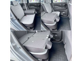 【シートアレンジ】後席背もたれを倒すことで、ほとんどフラットな収納空間に☆乗車人数やお荷物の量などによって使い分けいただけます♪