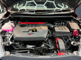 G16E-GTS型 1.6L 直列3気筒ターボ 1.6L小排気量ハイパワーユニット。吸排気レイアウト、インタークーラーの配置、冷却水配管まで無駄が一切ないエンジニアリングアーキテクチャ
