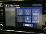 「AUTO」スイッチで車内の温度を一定に保ってくれるオートエアコン。快適装備の代名詞。もちろんマニュアル操作も可能ですよ。