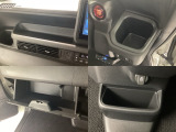収納スペースや、ドリンクホルダーもついています。長距離ドライブで活躍する必需品ですね♪