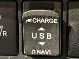 ディラーオプションのUSBアダプターは外部機器とナビゲーションへの接続用と充電用の2口装備。