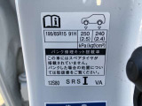 標準タイヤサイズです。ご参考に!