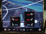 タッチパネルからはシートヒーターやシートエアコンの温度調節が可能です 運転席はステアリングヒーターも装備しているため、冬でも手がかじかむことがなく正確にステアリング操作できます