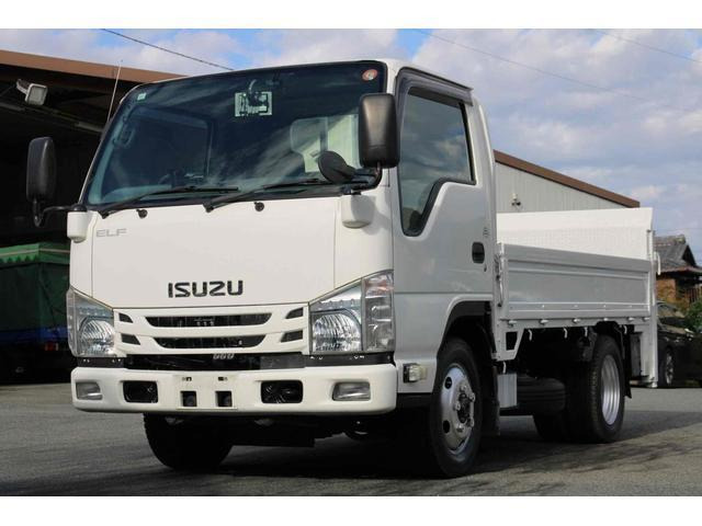 エルフ  平ボディー 1.8t パワーゲートパートタイム4WD 新明和すい直ゲートRE06