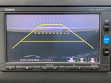 カラービジョンとガイド線で見やすい視点切替式のバックモニター。