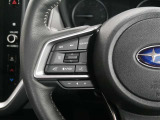 ステアリングスイッチ付き。前方から目を離すことなく操作することが可能です。