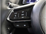 ステアリングスイッチ付き。前方から目を離すことなく操作することが可能です。