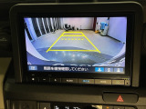 リアカメラ付で、後方をナビ画面で確認。車庫入れも安心です。もちろん、バックギアと連動しています。