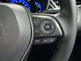 クルーズコントロール機能が付いています。 速度を設定するとアクセルを踏まなくても一定の速度で走ることができます。  高速道路ではとても便利な装置なんです。