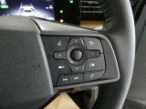 運転走行も画面に触れることなく手元操作が可能な便利なハンドルリモコン。