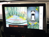 【パノラミックビューモニター】専用のカメラにより、上から見下ろしたような視点で360度クルマの周囲を確認することができます☆死角部分も確認しやすく、狭い場所での切り返しや駐車もスムーズに行えます。