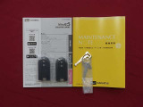 取扱説明書・メンテナンスノート・スペアキーを完備しております♪