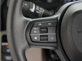 ハンドルにオーディオ操作用スイッチを備え、手を放さずに操作可能。安全性と利便性を両立しています。