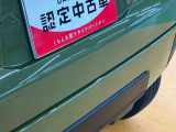 リヤバンパー中央部 凹みがあります。