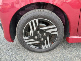 純正アルミホイ-ル付です!タイヤサイズ 155/65R14(フロント左タイヤ)