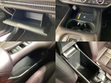 収納スペースや、ドリンクホルダーもついています。長距離ドライブで活躍する必需品ですね♪
