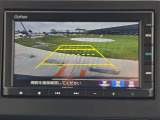 バックカメラ搭載♪初心者の方や運転が苦手な方でも安心して駐車できます。
