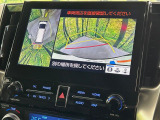 【パノラミックビューモニター】専用のカメラにより、上から見下ろしたような視点で360度クルマの周囲を確認することができます☆死角部分も確認しやすく、狭い場所での切り返しや駐車もスムーズに行えます。