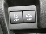 「レーンディパーチャーアラート」セットスイッチ。車線または走路からの逸脱の可能性を警告すると共に、車線または走路からの逸脱を避けるためのハンドル操作の一部を支援する機能です。