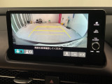 リアカメラ付で、後方をナビ画面で確認。車庫入れも安心です。もちろん、バックギアと連動しています。