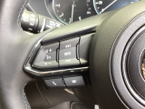 運転中でも操作ができるステアリングコントロールボタンも付いています。手元でオーディオ操作も安全でかつ楽々ですね!!