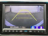 リアカメラ付で、後方をナビ画面で確認。車庫入れも安心です。もちろん、バックギアと連動しています。