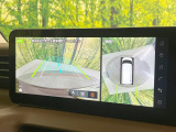 【マルチアラウンドモニター】専用のカメラにより、上から見下ろしたような視点で360度クルマの周囲を確認することができます☆死角部分も確認しやすく、狭い場所での切り返しや駐車もスムーズに行えます。