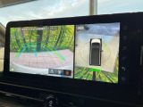 【アラウンドビューモニター】専用のカメラにより、上から見下ろしたような視点で360度クルマの周囲を確認することができます☆死角部分も確認しやすく、狭い場所での切り返しや駐車もスムーズに行えます。