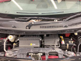 エンジンルームもクリーニング済みできれいですよ。日産の整備士がしっかりと丁寧に点検していますので安心してお乗りいただけます