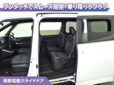 両側パワースライドドアなので、荷物で手がいっぱいの時でも無理なく開ける事が出来ます。