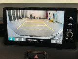 リアカメラ付で、後方をナビ画面で確認。車庫入れも安心です。もちろん、バックギアと連動しています。