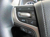 ステアリングスイッチは前方から目を離すことなく操作することが可能。わき見運転の防止に。