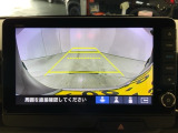 リアカメラ付で、後方をナビ画面で確認。車庫入れも安心です。もちろん、バックギアと連動しています。