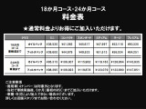 18か月プランと24か月プランをご用意しております。